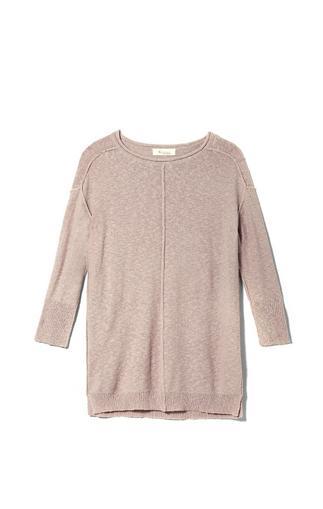 Two By Vince Camuto Seamed Slub-knit Pullover