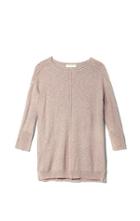 Two By Vince Camuto Seamed Slub-knit Pullover