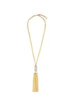 Vince Camuto Vince Camuto Pave Tower Fringe Pendant Necklace