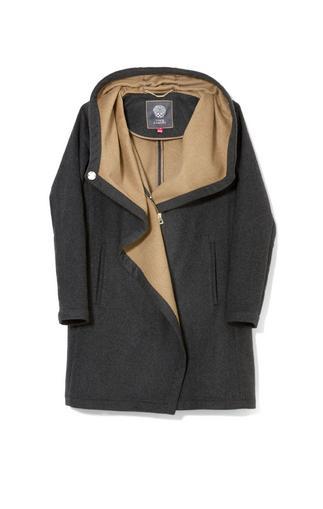 Vince Camuto Doubleface Funnel-collar Coat