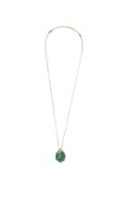 Vince Camuto Vince Camuto Pointed Malachite Pendant Adjustable Necklace