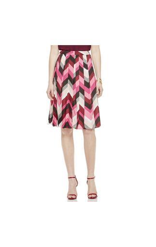 Vince Camuto Vince Camuto Chevron Pleat Skirt