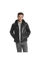 Vince Camuto Vince Camuto Removable Hood Leather Jacket
