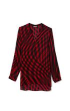 Vince Camuto Abstract Check Blouse