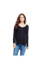 Vince Camuto Two By Vince Camuto Split Sides Slub Knit Tee
