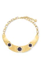 Vince Camuto Louise Et Cie Blue Crystal Octagon Collar Necklace