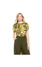 Vince Camuto Vince Camuto Graphic Steps Blouse