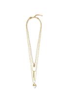 Vince Camuto Vince Camuto Triple Layer White Spike Necklace