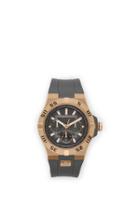 Vince Camuto The Master Gold-tone & Gray Silicone Watch