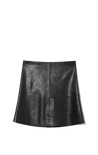 Vince Camuto Faux Leather A-line Skirt