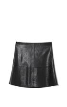 Vince Camuto Faux Leather A-line Skirt