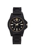 Vince Camuto Vince Camuto Black Silicone Band Watch