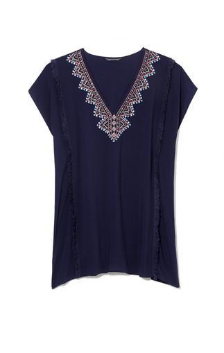 Vince Camuto Embroidered Caftan