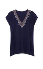 Vince Camuto Embroidered Caftan