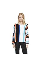 Vince Camuto Vince Camuto Statement Stripe Crop Sweater