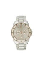 Vince Camuto Baguette Crystal Silver-tone Dress Watch