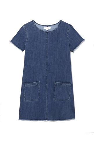 Two By Vince Camuto Denim Raw-edge Shift