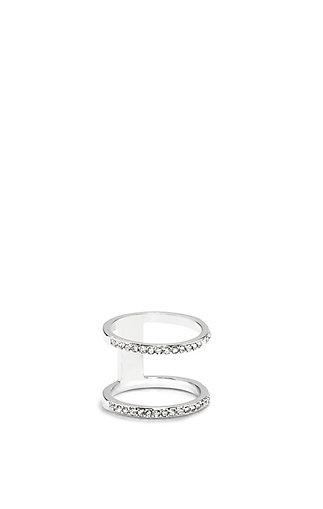 Vince Camuto Vince Camuto Crystal Double Band Illusion Ring