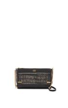 Vince Camuto Vince Camuto Karma- Leather & Chain Strap Pouch Front Cross Body