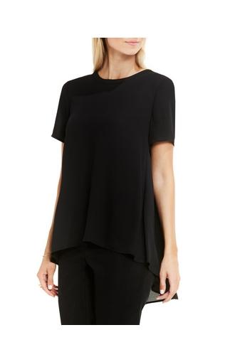 Vince Camuto Short-sleeve Hi-lo Hem Blouse