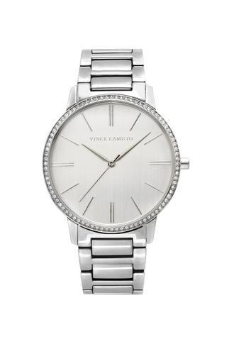 Vince Camuto Crystal-bezel Link Watch