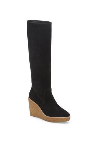 Vince Camuto Vc Signature Willoo- Crepe Wedge Knee Boot