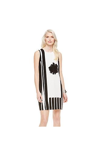 Vince Camuto Vince Camuto Flower Silhouette Striped Shift Dress