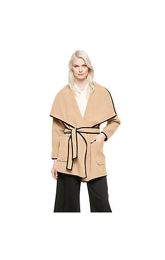 Vince Camuto Vince Camuto Oversized Collar Belted Coat
