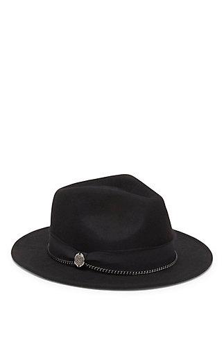 Vince Camuto Vince Camuto Chain & Ribbon Band Panama Hat