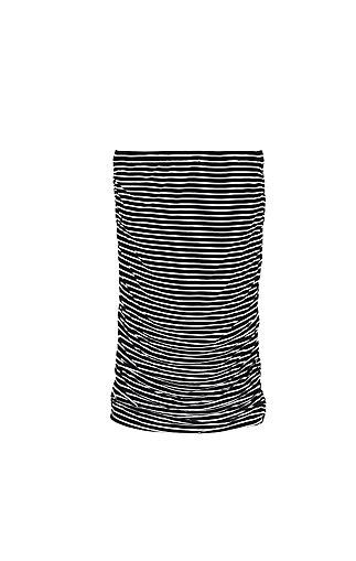 Vince Camuto Vince Camuto Ruched Striped Midi Tube Skirt