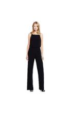 Vince Camuto Vince Camuto Beaded Neckline Pleated Jumpsuit