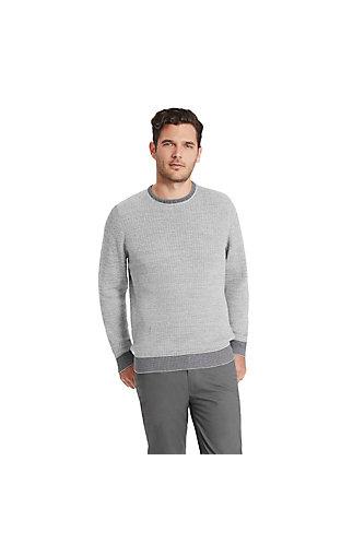 Vince Camuto Vince Camuto Tonal Trim Crewneck Sweater