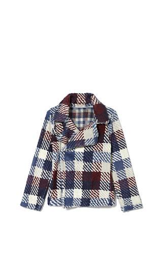 Two By Vince Camuto Faux Fur Plaid Jacket
