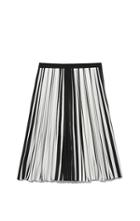 Vince Camuto Striped Pleated Skirt
