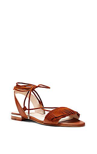 Vince Camuto Louise Et Cie Cyan- Fringe Strap Lace Up Sandal