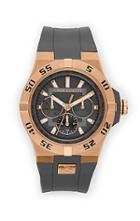 Vince Camuto The Master Gold & Gray Silicone Watch