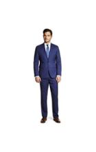 Vince Camuto Vince Camuto Blue Check Notched Lapel Suit