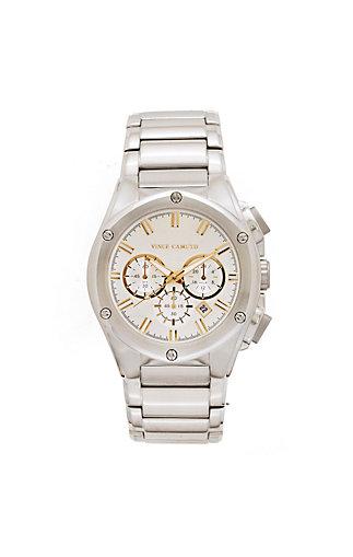Vince Camuto The Dyver Nailhead Bezel Silver Watch