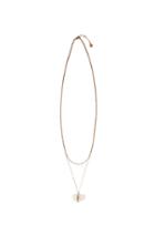 Vince Camuto Crackled Faux Opal Hi-lo Necklace
