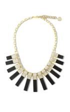 Vince Camuto Louise Et Cie Rectangular Spike Crystal Cap Necklace