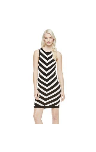 Vince Camuto Vince Camuto Chevron Stripe Sweater Dress