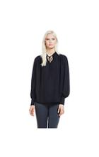 Vince Camuto Vince Camuto Full Sleeve Tie Neck Blouse
