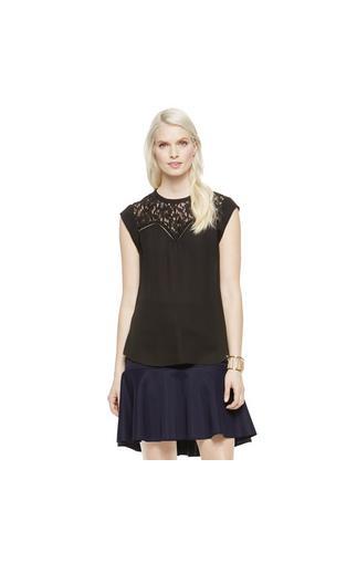 Vince Camuto Vince Camuto Lace Illusion Blouse