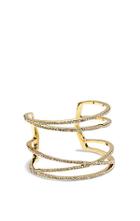 Vince Camuto Vince Camuto Gold-tone Crystal Wrapped Cuff