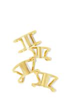 Vince Camuto Vince Camuto Gold-plated Geo Open Ring Set