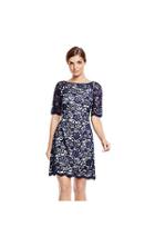 Vince Camuto Vince Camuto Navy Lace Shift Dress