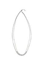 Vince Camuto Bead & Double Chain Necklace