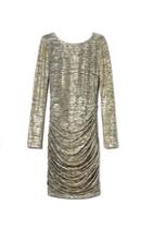 Vince Camuto Metallic Ruched Dress