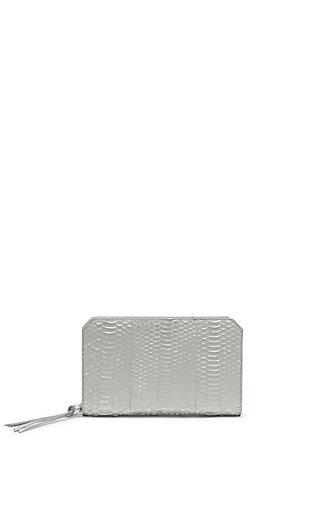 Vince Camuto Vc Signature Mitra- Silver Snake Evening Clutch