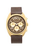 Vince Camuto The Transporter Brown & Gold Modern Watch